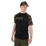 T-Shirt Fox Raglan T-Shirt Black/Camo - XXXL