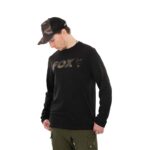 T-Shirt Long Fox Long Sleeve Black/Camo T-Shirt - XL