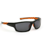 Okulary Fox Black Frames with Orange Wraps and Grey Lens